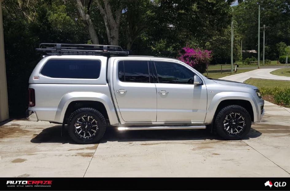 VOLKSWAGEN AMAROK GD05 MATTE BLACK MILLED ACCENTS